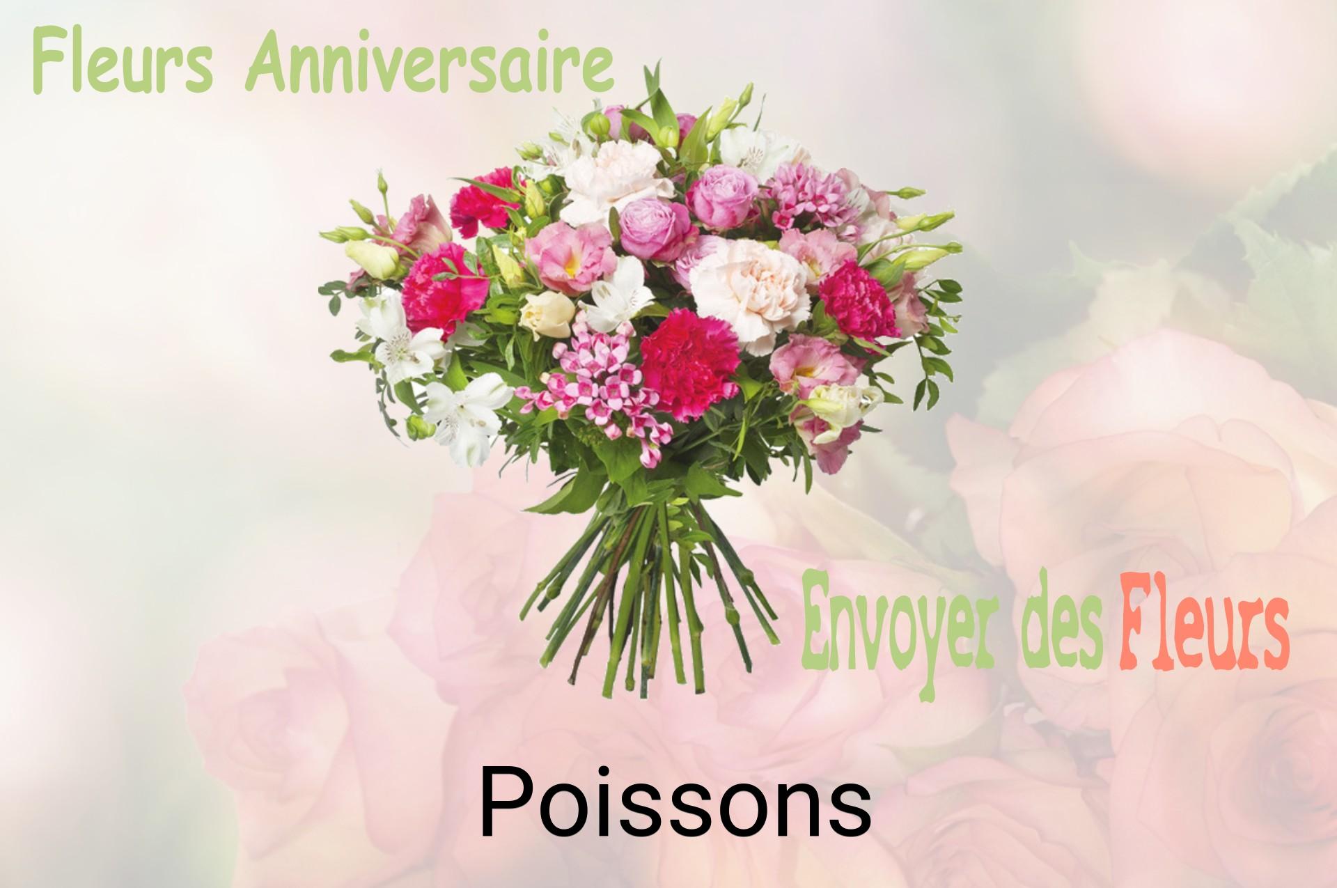 Bouquet de fleurs d’anniversaire livré à Poissons