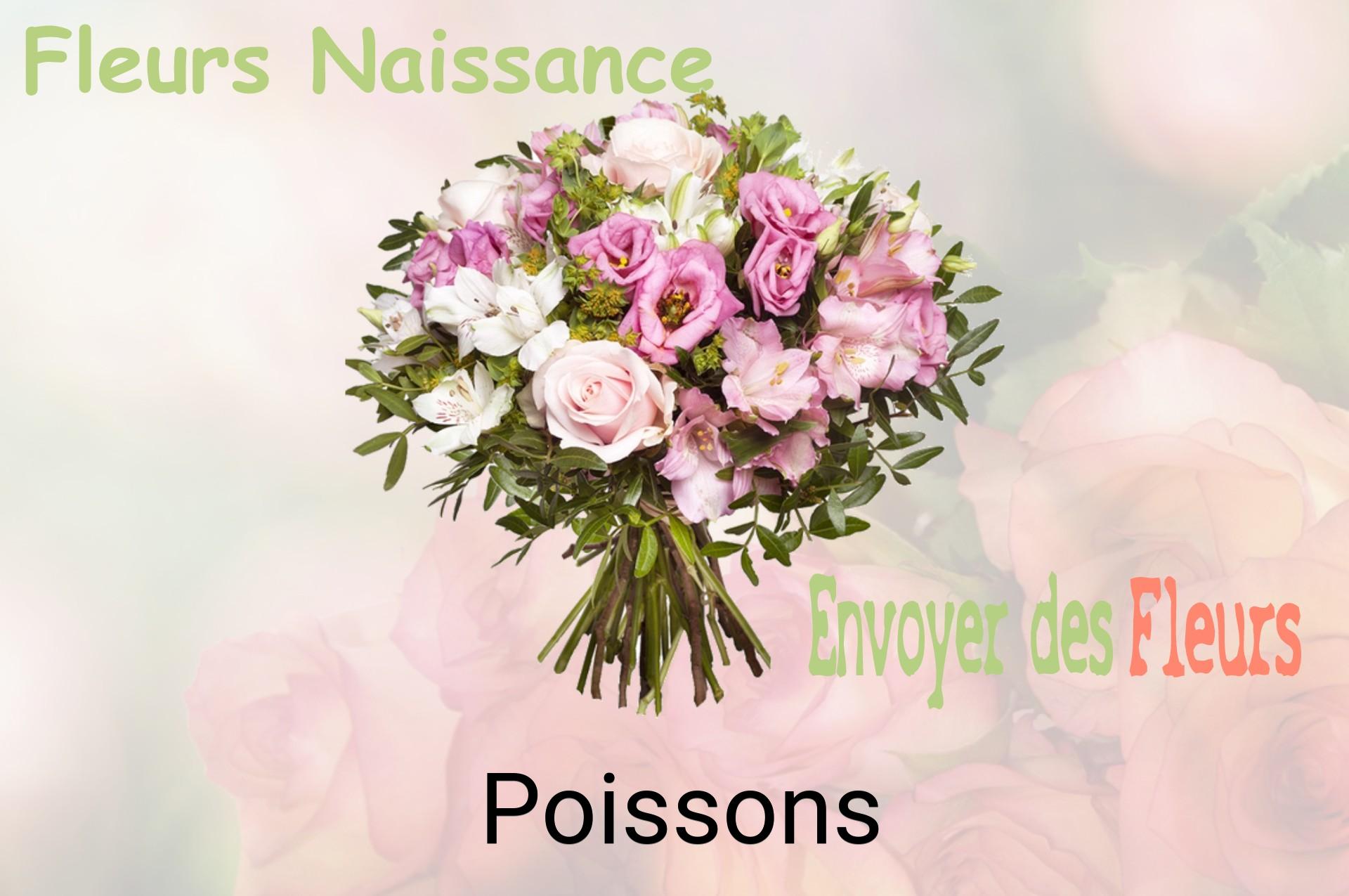 Bouquet de fleurs de naissance livré à Poissons